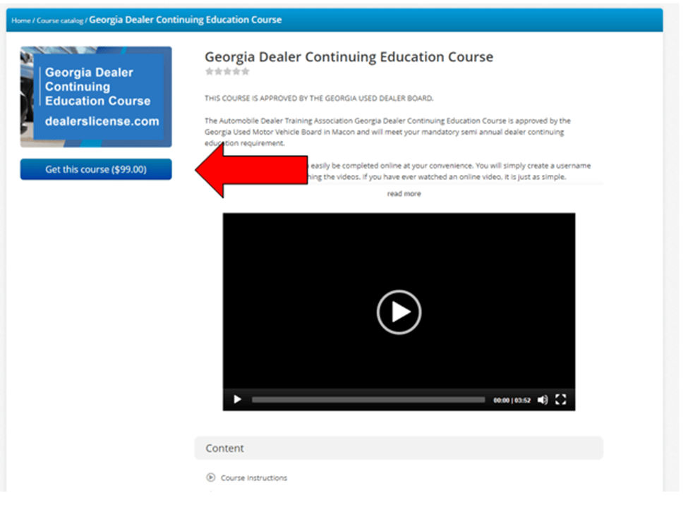 Dealer License Continuing Education Course